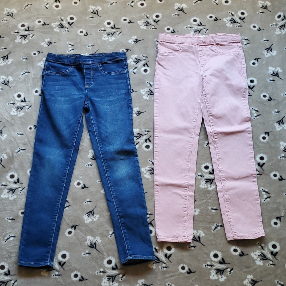 LEVIS pull on Jegggings 2 Pairs. Size 10 Girls.